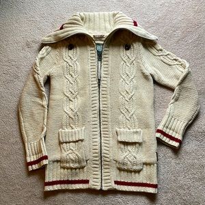 Roots Cable Knit Cardigan